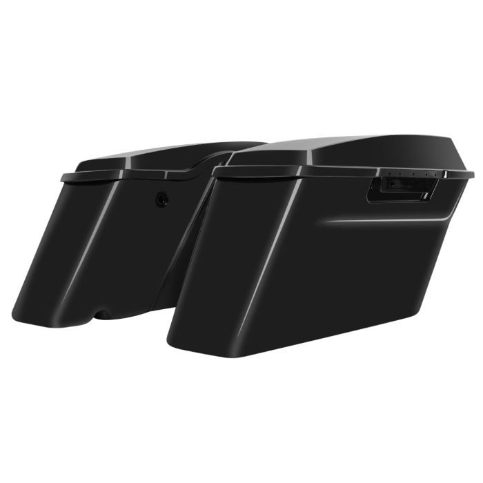 HOGWORKZ Vivid Black Standard Saddlebags - HW151108